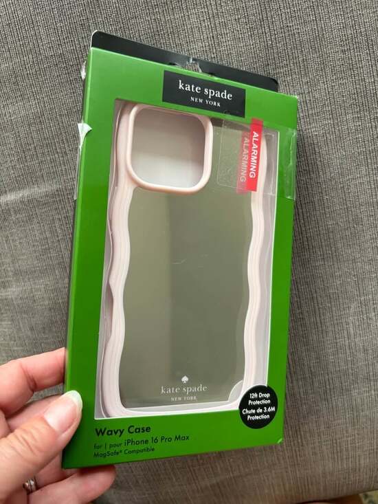 Unbranded Other - Kate Spade New York iPhone 16 Pro Max Wavy Case Mirrored Soft Pink MagSafe NIB